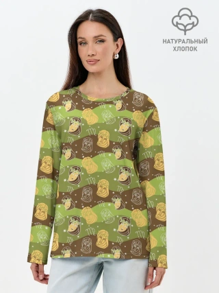 Лонгслив женский. Хлопок / Дева