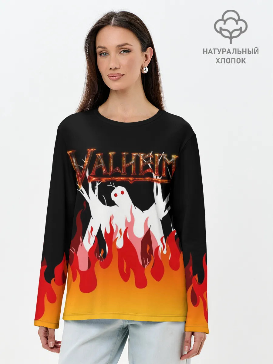 Лонгслив женский. Хлопок / VALHEIM