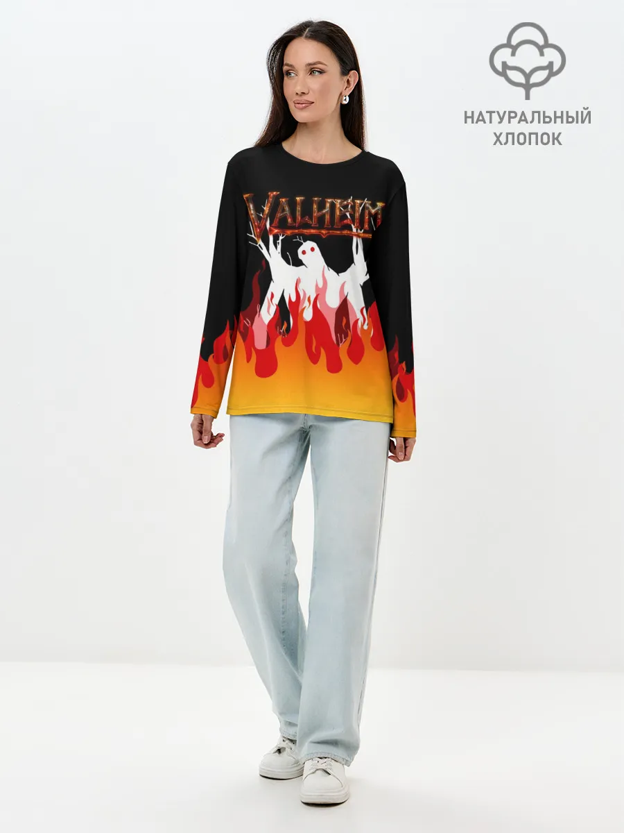 Лонгслив женский. Хлопок / VALHEIM