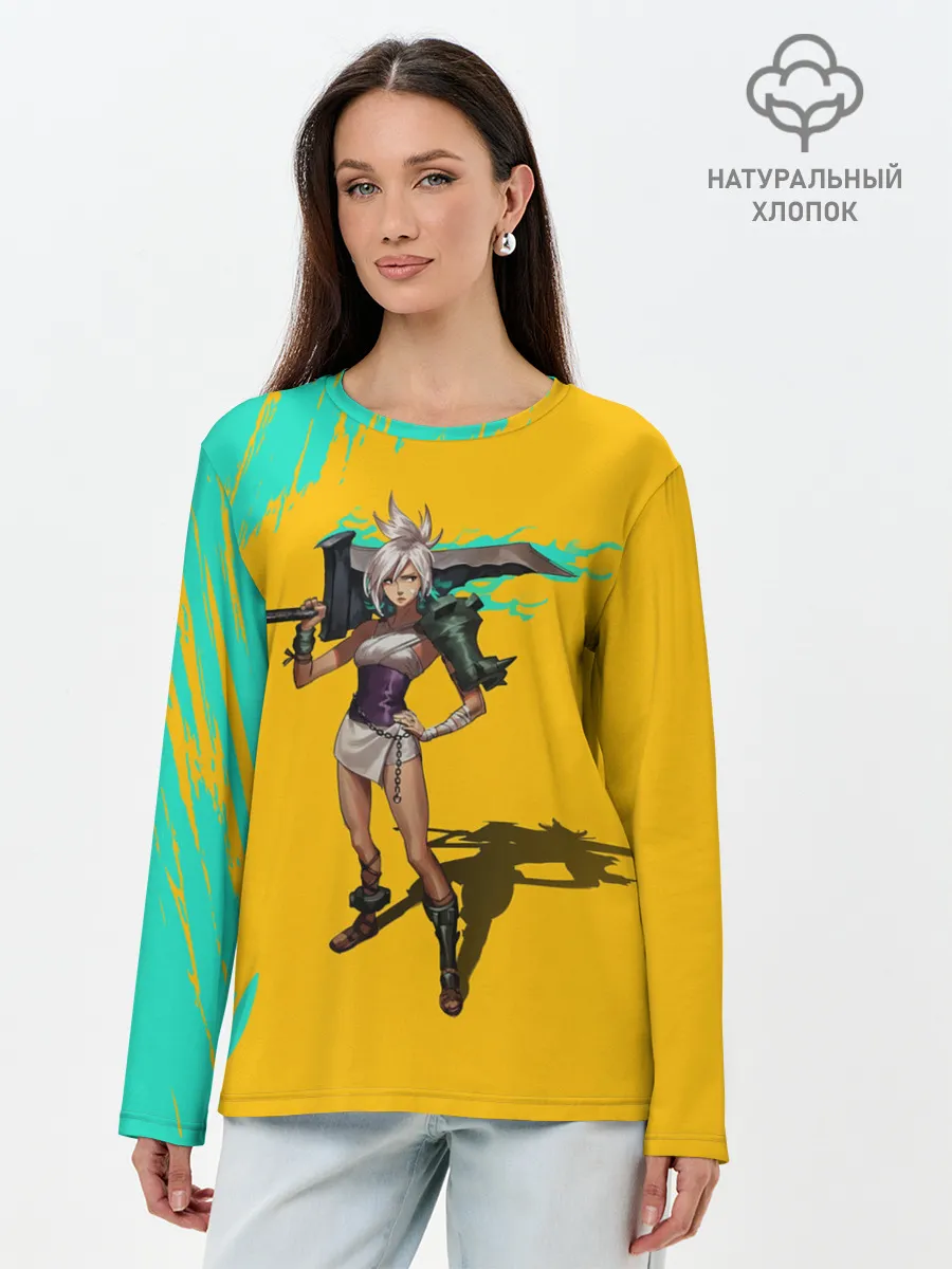 Лонгслив женский. Хлопок / Ривен | LOL