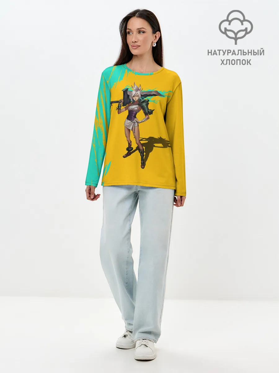 Лонгслив женский. Хлопок / Ривен | LOL