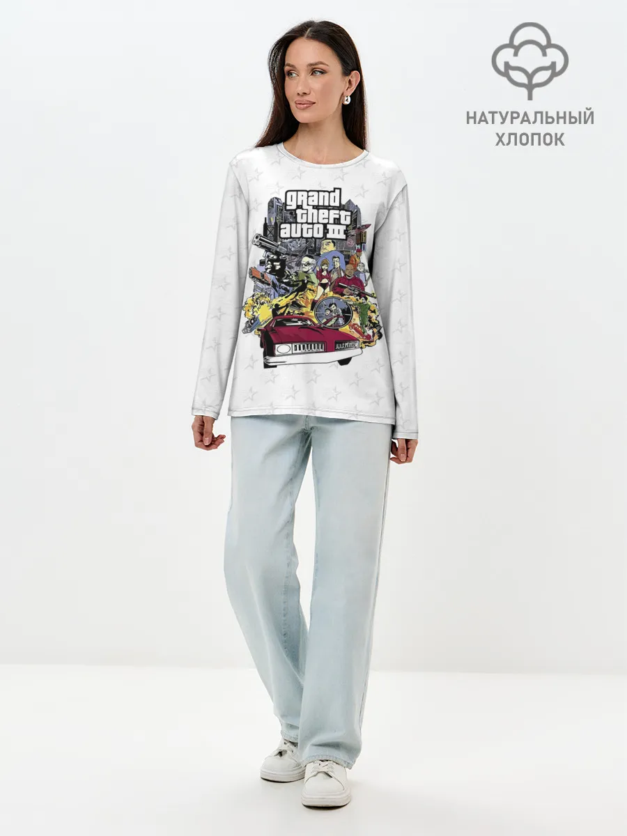 Лонгслив женский. Хлопок / Grand Theft Auto iii