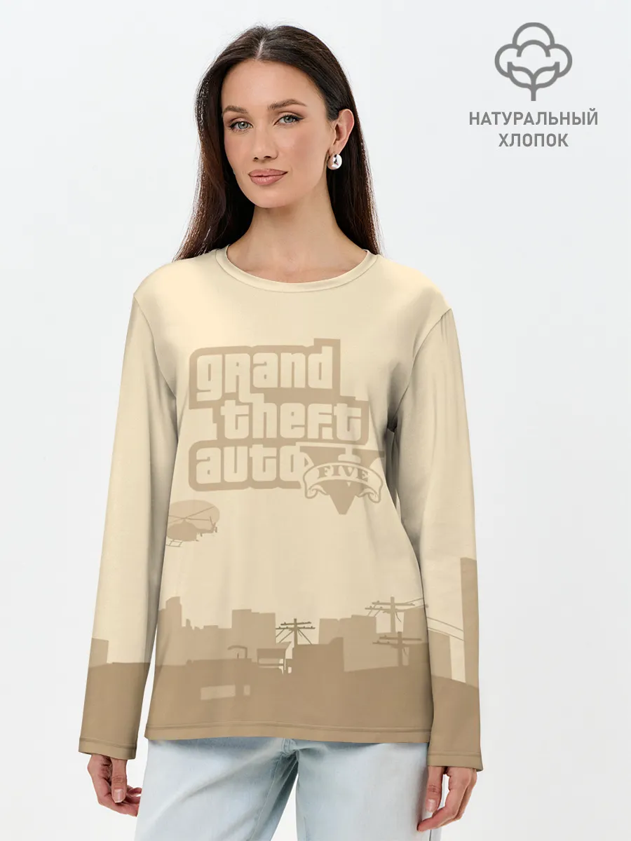 Лонгслив женский. Хлопок / Grand Theft Auto FIVE