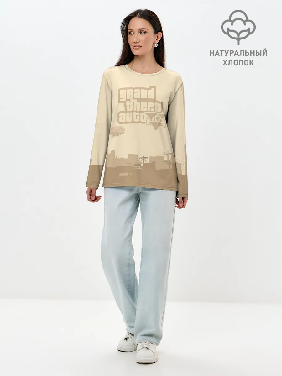 Лонгслив женский. Хлопок / Grand Theft Auto FIVE