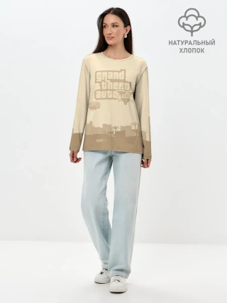 Лонгслив женский. Хлопок / Grand Theft Auto FIVE