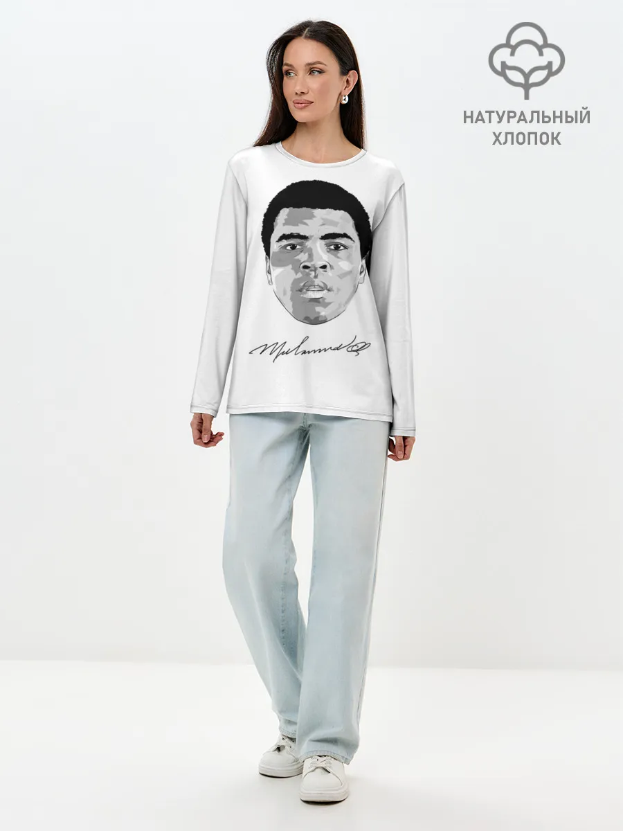 Лонгслив женский. Хлопок / Мухаммед Али