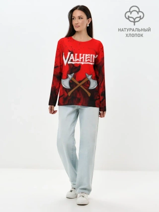 Лонгслив женский. Хлопок / VALHEIM
