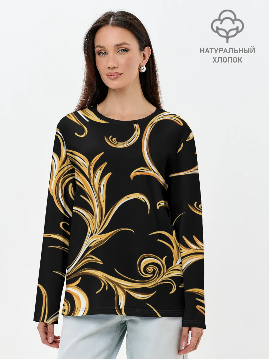 Лонгслив женский. Хлопок / Лиана