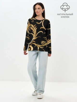 Лонгслив женский. Хлопок / Лиана