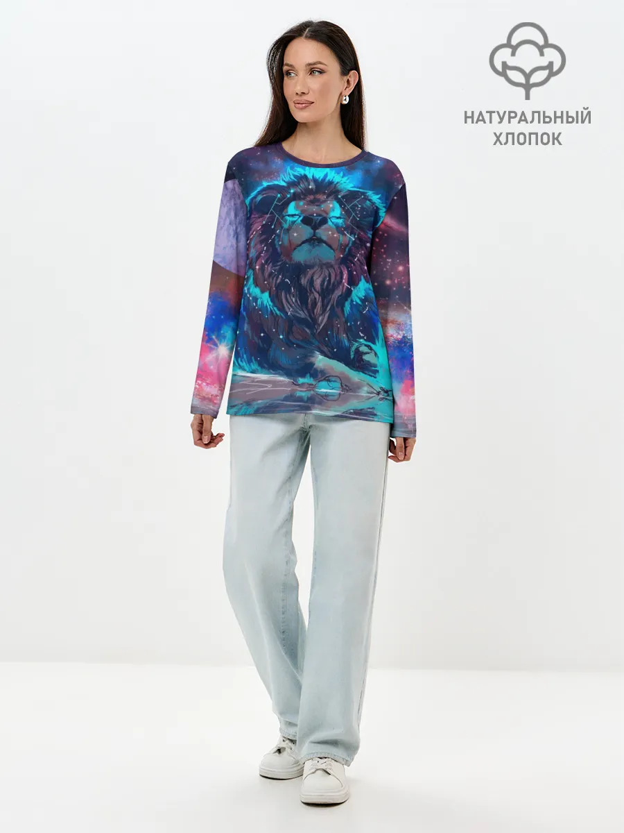 Лонгслив женский. Хлопок / Galaxy Lion
