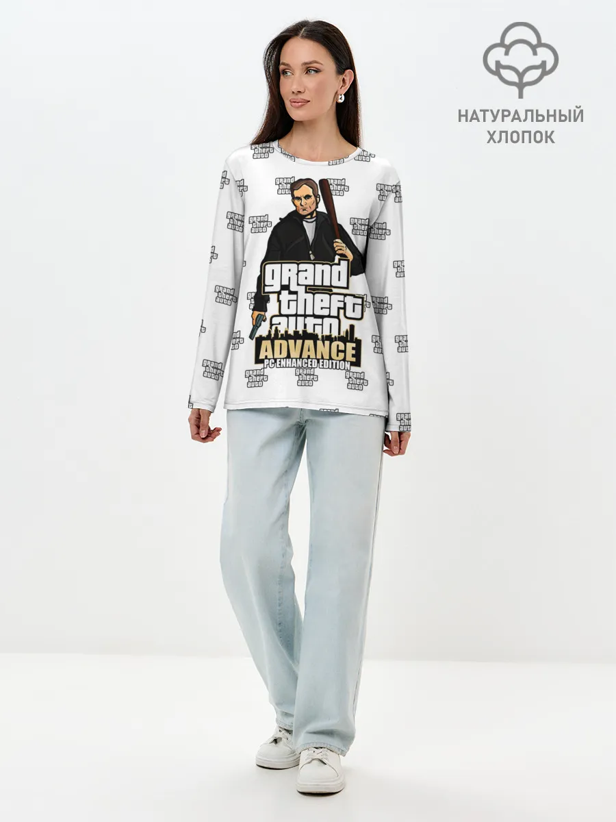 Лонгслив женский. Хлопок / Grand Theft Auto ADVANCE