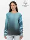 Лонгслив женский. Хлопок / Водяные свечения