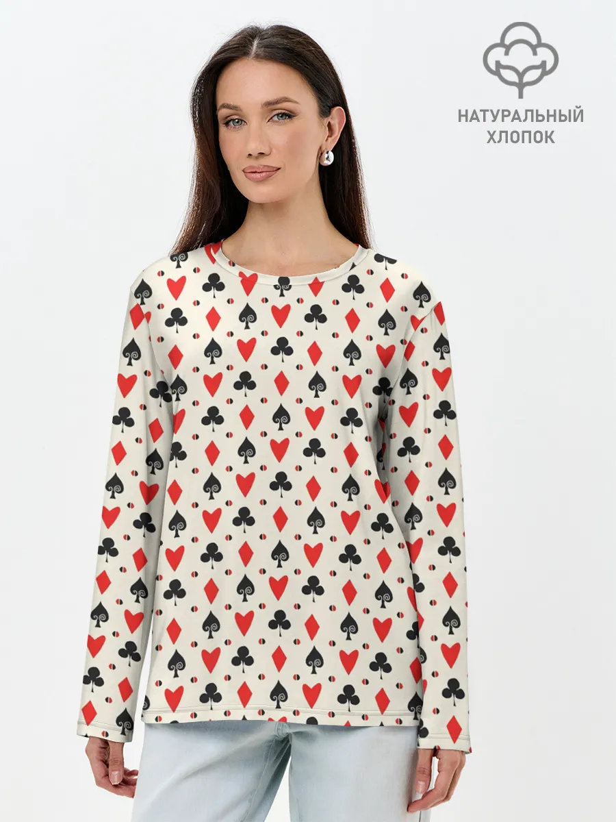 Лонгслив женский. Хлопок / Масти