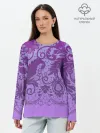 Лонгслив женский. Хлопок / Кружево