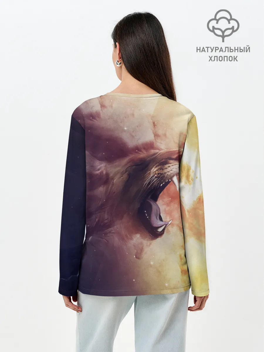 Лонгслив женский. Хлопок / TIGER ROAR