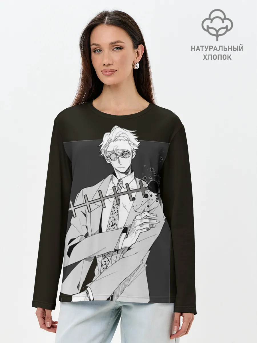 Лонгслив женский. Хлопок / Нанами Магическая Битва