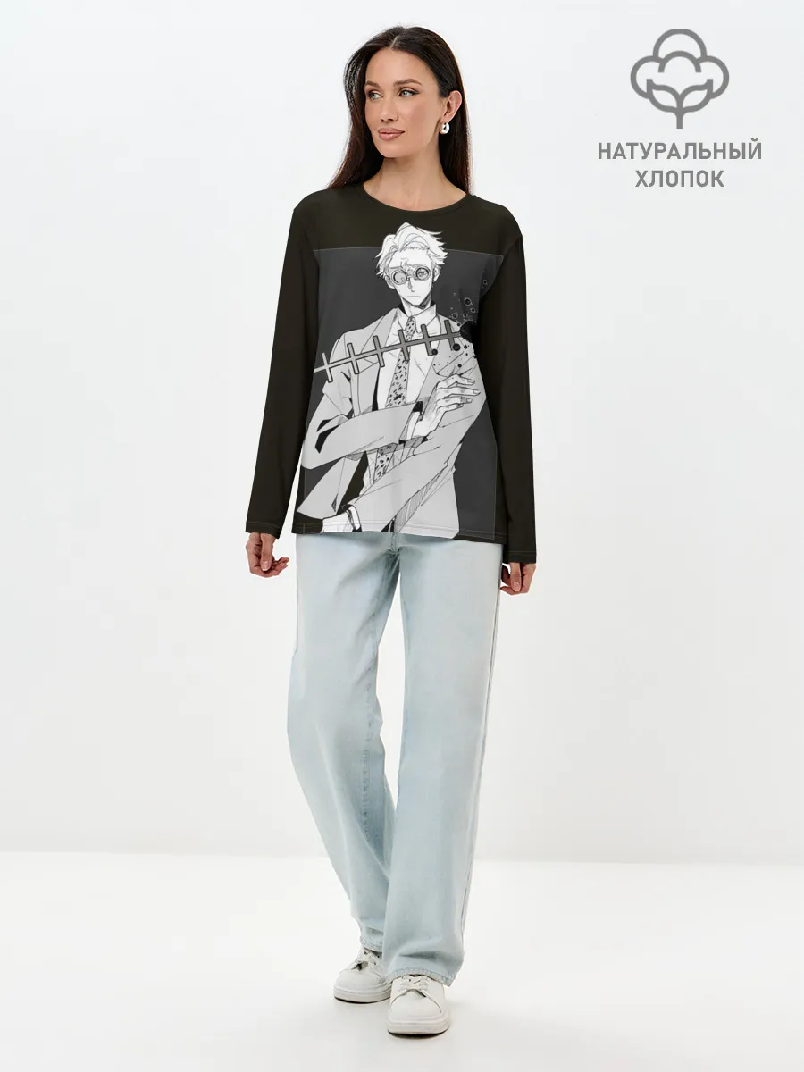 Лонгслив женский. Хлопок / Нанами Магическая Битва