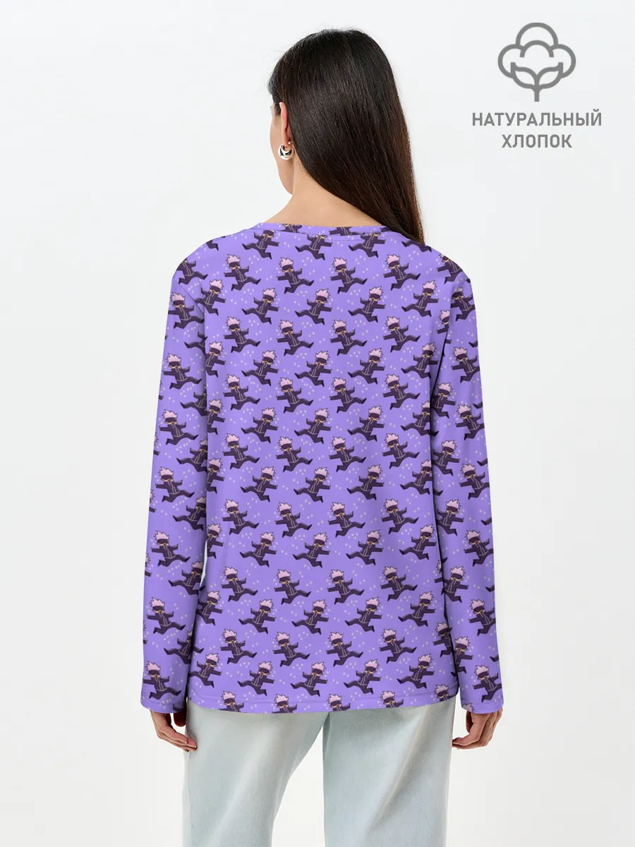 Лонгслив женский. Хлопок / ГОДЖО САТОРУ | GOJO SATORU