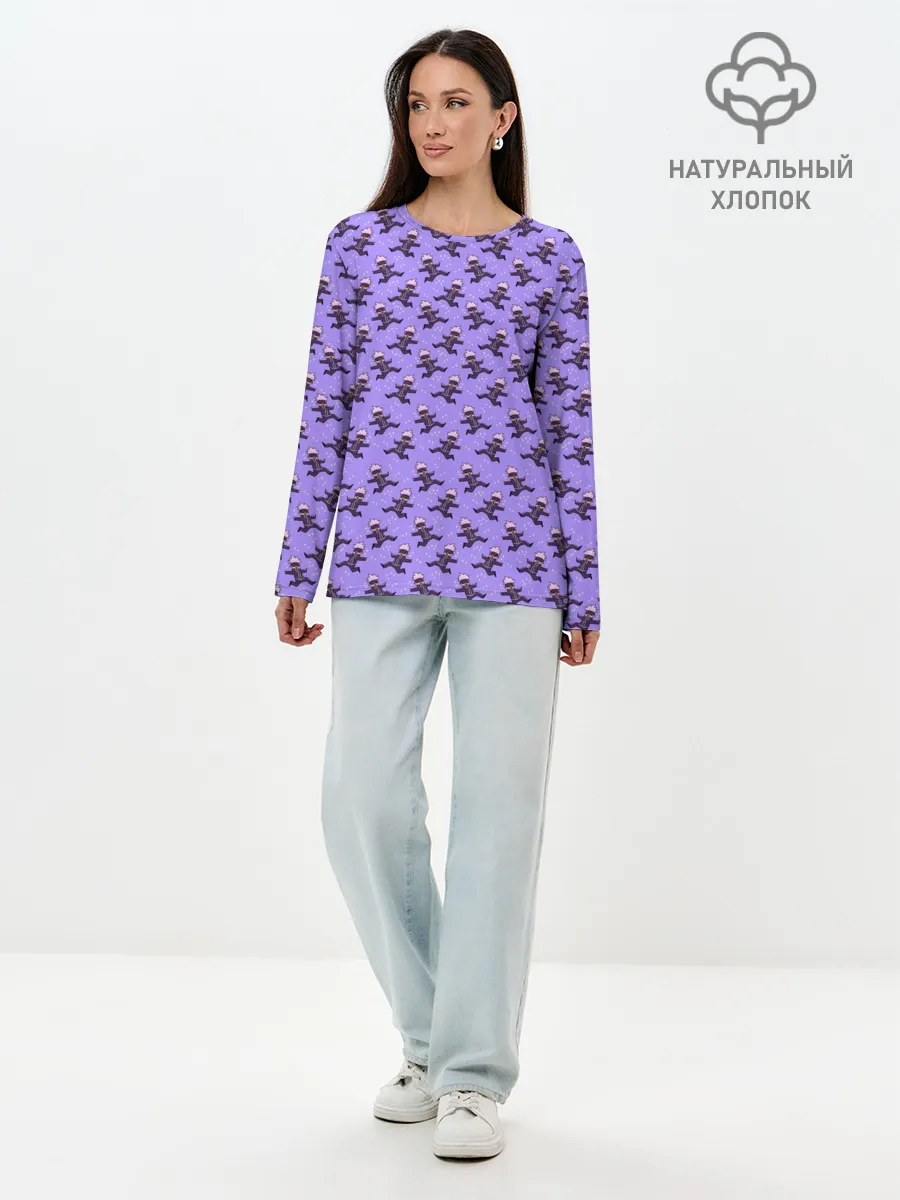 Лонгслив женский. Хлопок / ГОДЖО САТОРУ | GOJO SATORU