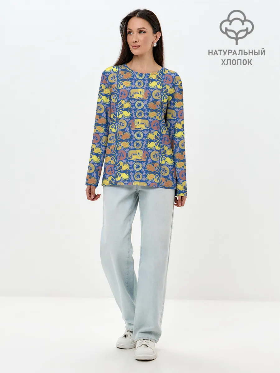 Лонгслив женский. Хлопок / Археология