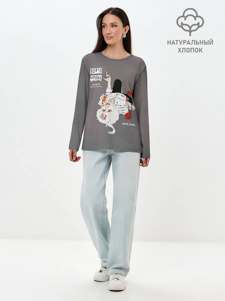 Лонгслив женский. Хлопок / JUUZOU SUZUYA | Tokyo Ghoul