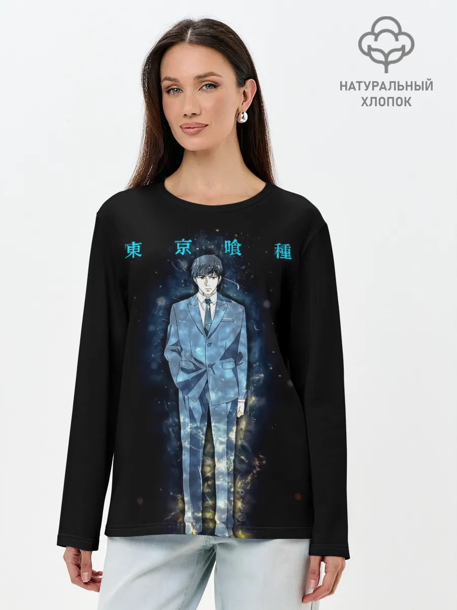 Лонгслив женский. Хлопок / Кишо Арима
