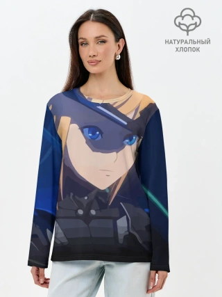 Лонгслив женский. Хлопок / Тихоокеанский рубеж