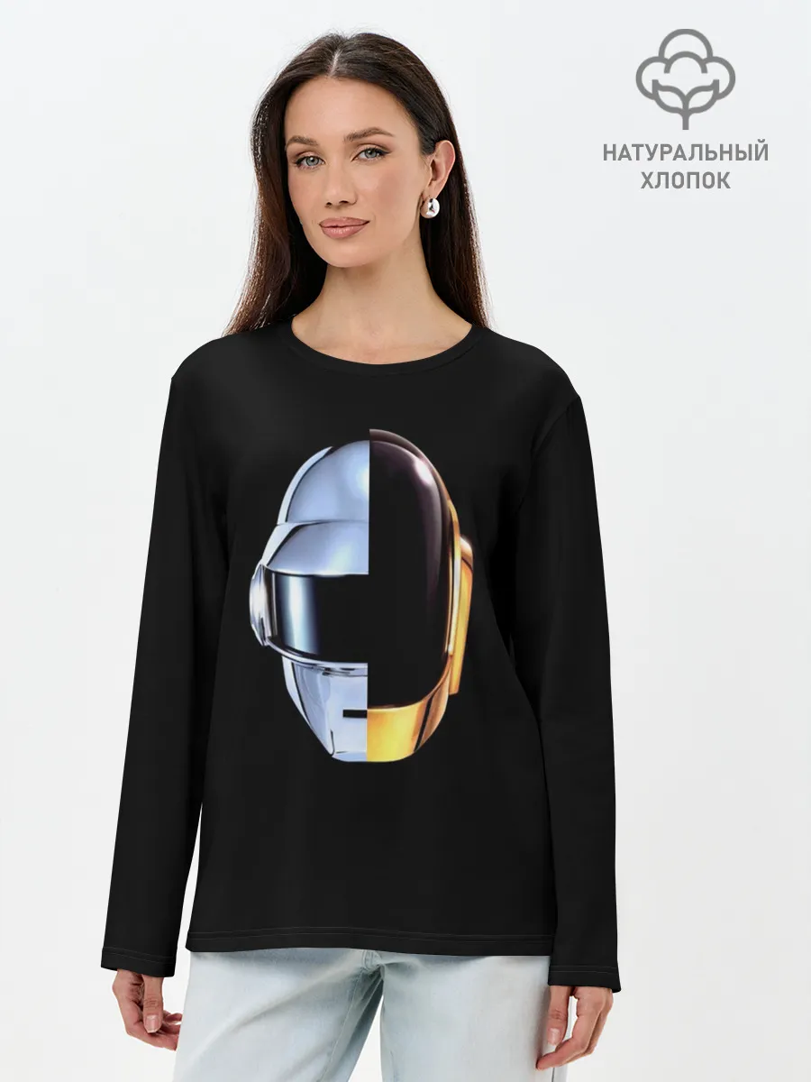 Лонгслив женский. Хлопок / Daft Punk