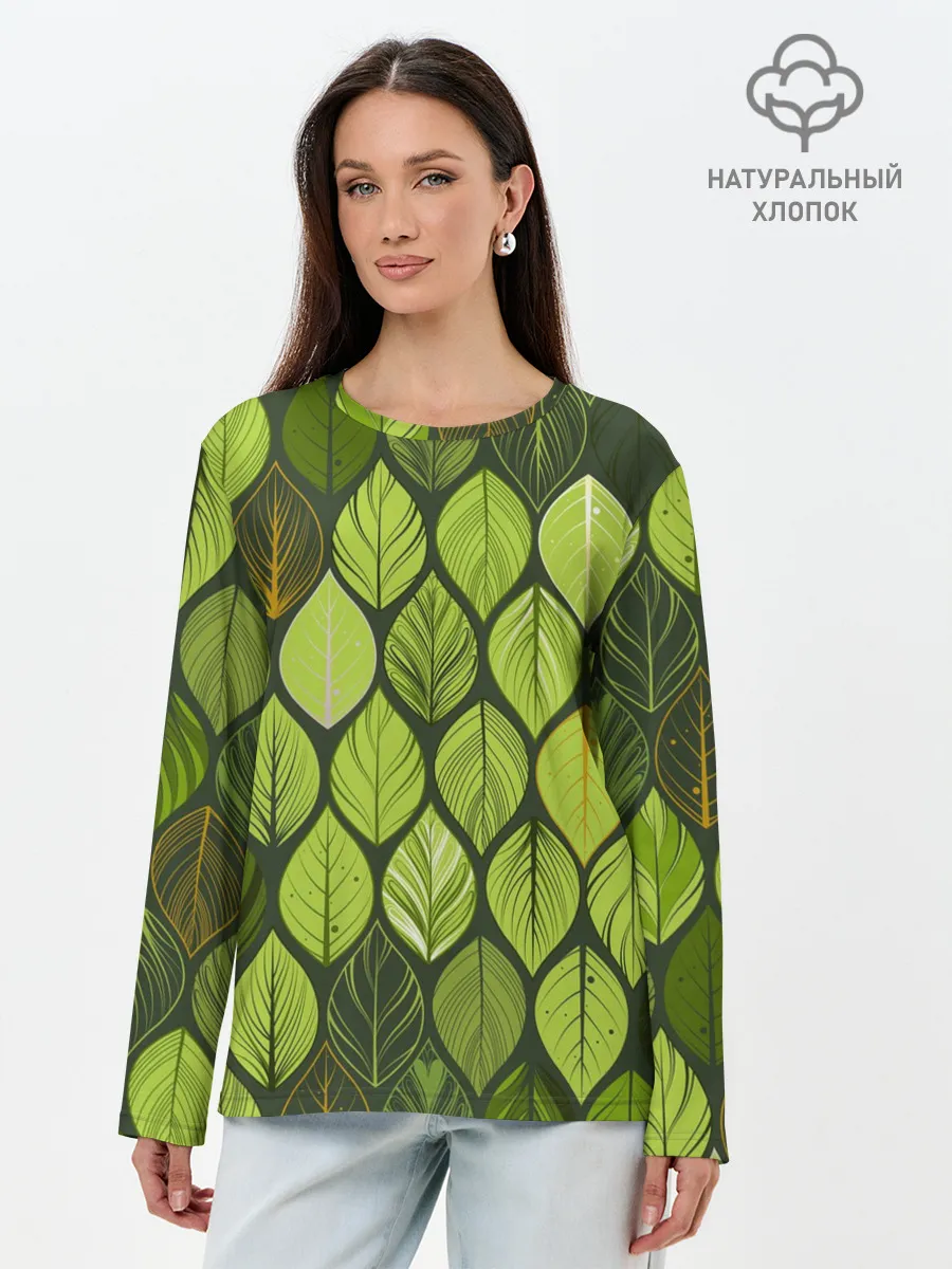 Лонгслив женский. Хлопок / ЛЕСНАЯ БРОНЯ