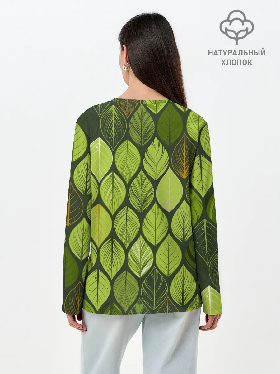 Лонгслив женский. Хлопок / ЛЕСНАЯ БРОНЯ