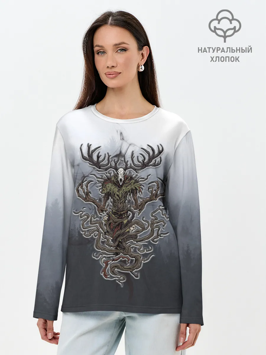 Лонгслив женский. Хлопок / Леший