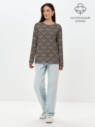 Лонгслив женский. Хлопок / Телец