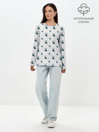 Лонгслив женский. Хлопок / Рак