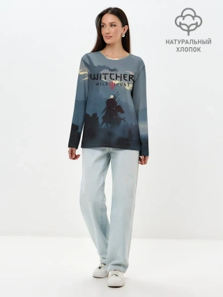 Лонгслив женский. Хлопок / Ведьмак
