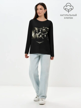 Лонгслив женский. Хлопок / Nightwish Art