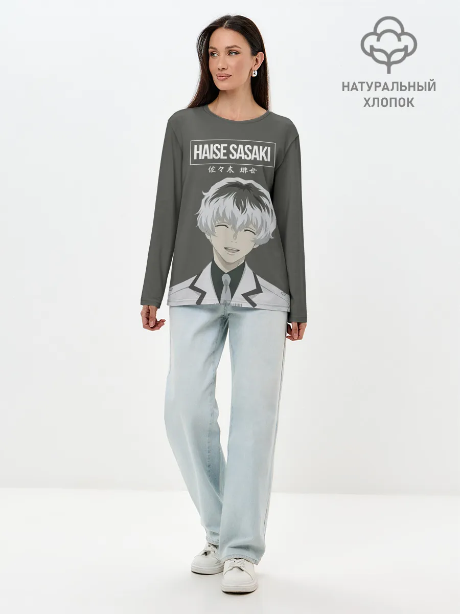 Лонгслив женский. Хлопок / HAISE SASAKE | Tokyo Ghoul