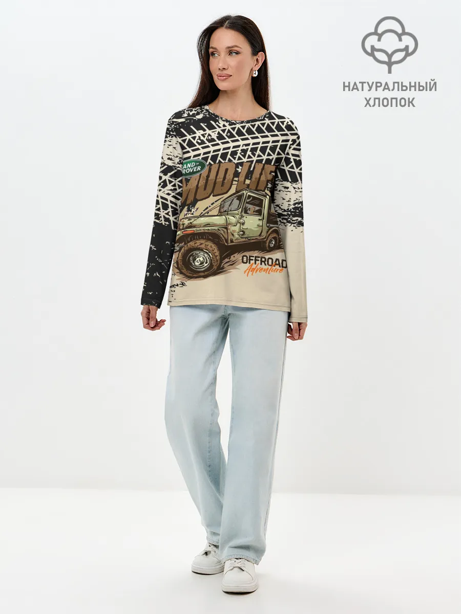 Лонгслив женский. Хлопок / LAND ROVER