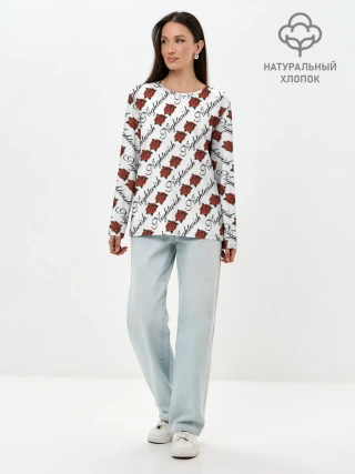 Лонгслив женский. Хлопок / Nightwish Roses / Найтвиш