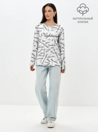 Лонгслив женский. Хлопок / Nightwish Songs / Найтвиш песни