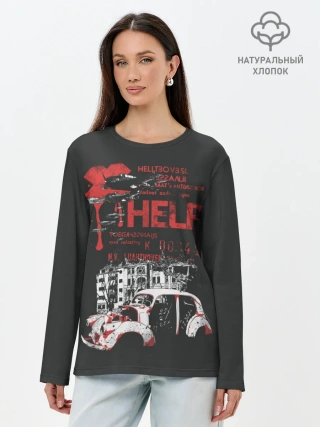 Лонгслив женский. Хлопок / RETRO CAR