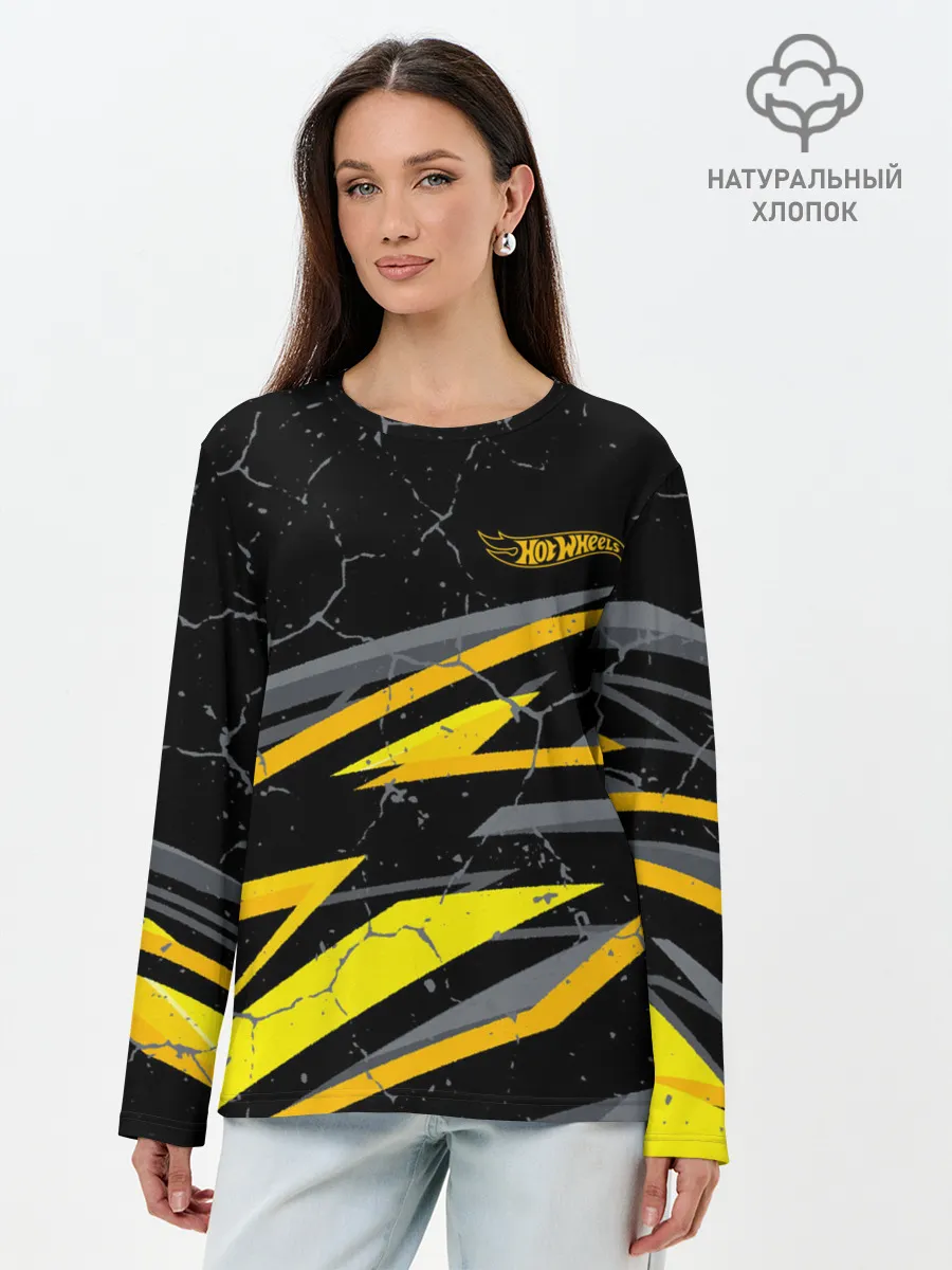 Лонгслив женский. Хлопок / Hot Wheels
