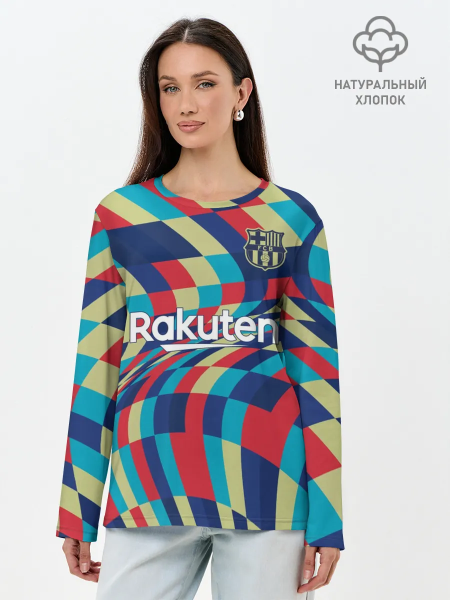 Лонгслив женский. Хлопок / FC Barcelona | La Liga Pre-Match