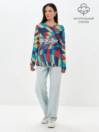 Лонгслив женский. Хлопок / FC Barcelona | La Liga Pre-Match