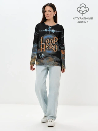 Лонгслив женский. Хлопок / Loop Hero