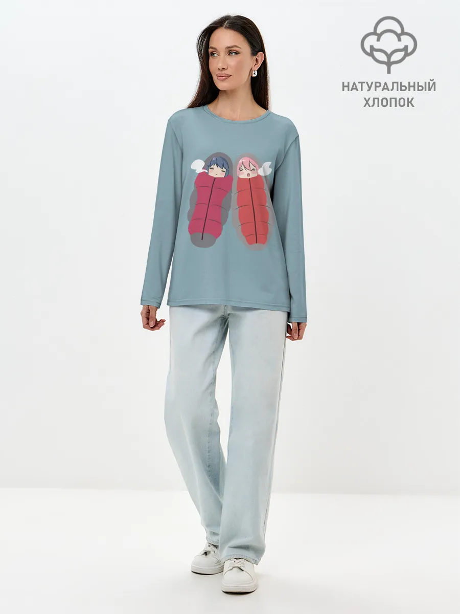 Лонгслив женский. Хлопок / Аниме про лагерь