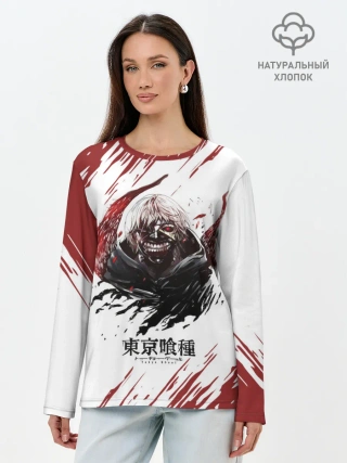 Лонгслив женский. Хлопок / Kagune | Tokyo Ghoul