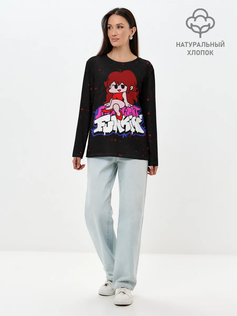 Лонгслив женский. Хлопок / Friday Night Funkin