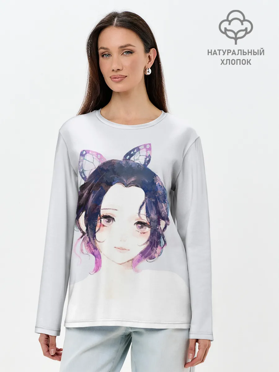 Лонгслив женский. Хлопок / ШИНОБУ КОЧО