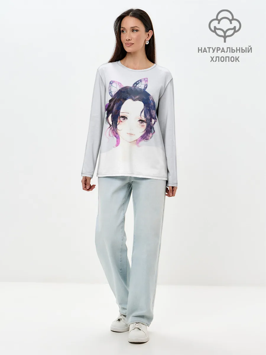 Лонгслив женский. Хлопок / ШИНОБУ КОЧО