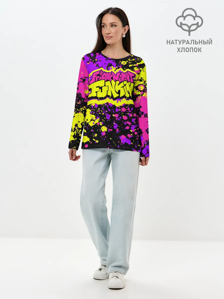 Лонгслив женский. Хлопок / Friday Night Funkin